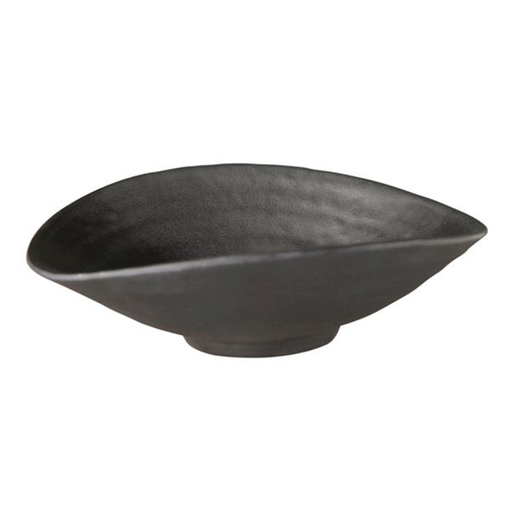 APS Schale -ZEN- 17,5 x 15,5 cm, H: 5,5 cm , Melamin, schwarz, Steinoptik