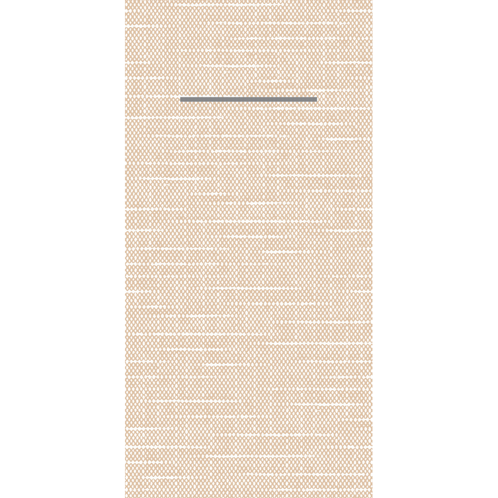 Mank Pocket-Napkins Stockholm hellbraun 40 x 40 cm 1/8 Falz