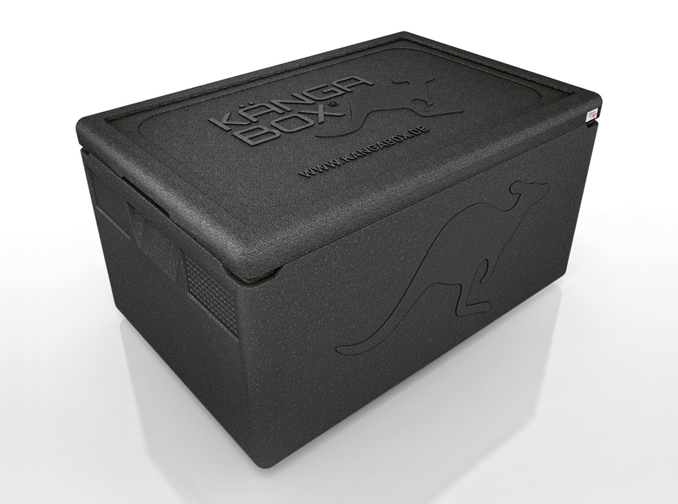 WAS  Kängabox Thermobox Professional GN 1/1, schwarz, EPP Kunststoff