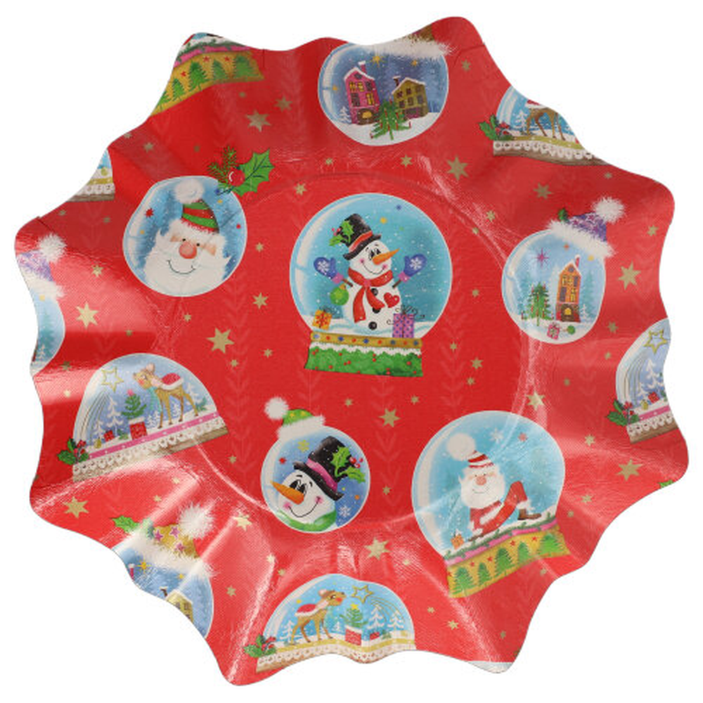 PAPSTAR Präsentierschalen-Weihnachten Ø 28 cm verschiedene Weihnachtsdekore