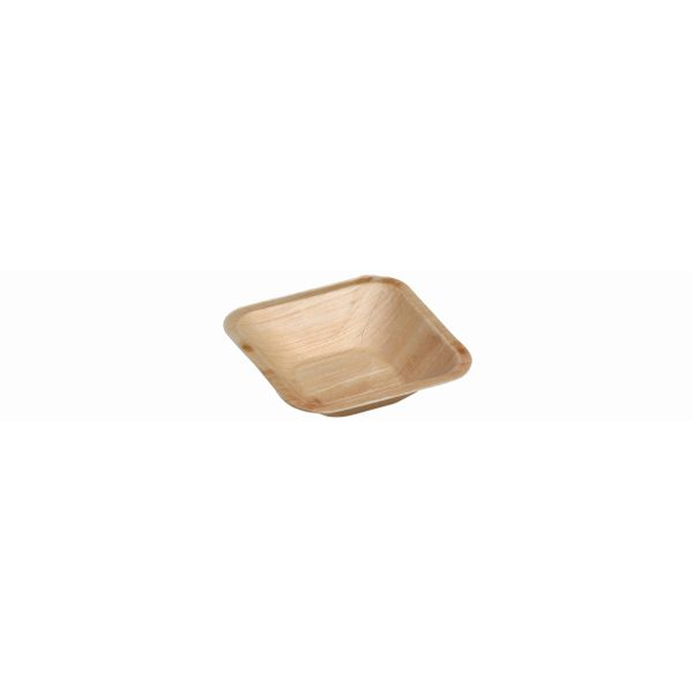 Pacovis Dip-Bowle quadr., Palmblatt, 9x9x2.2cm, naturesse