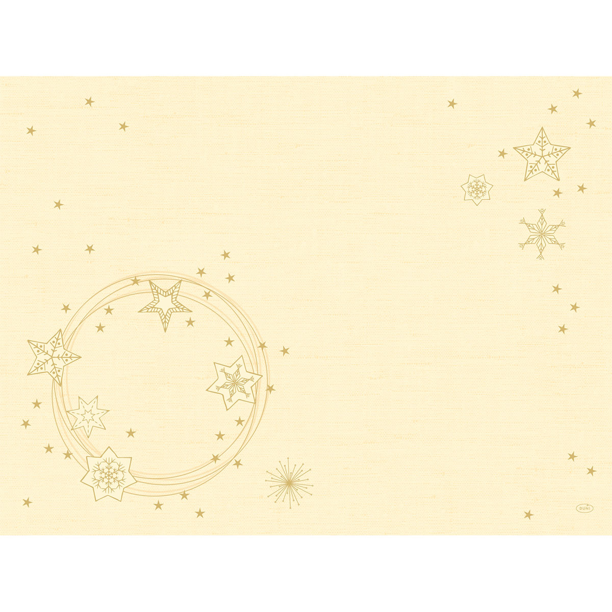 Duni Dunicel-Tischsets 30 x 40 cm Star Shine cream          Winter 2022