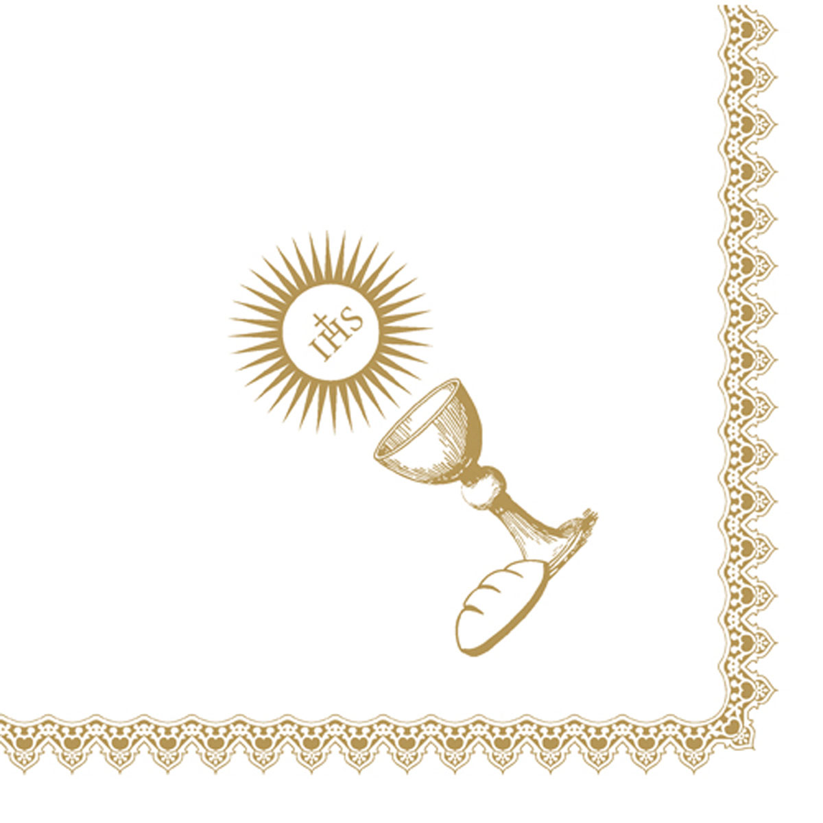 Duni Motiv-Dunisoft-Servietten 40 x 40 cm 1/4-Falz Communion