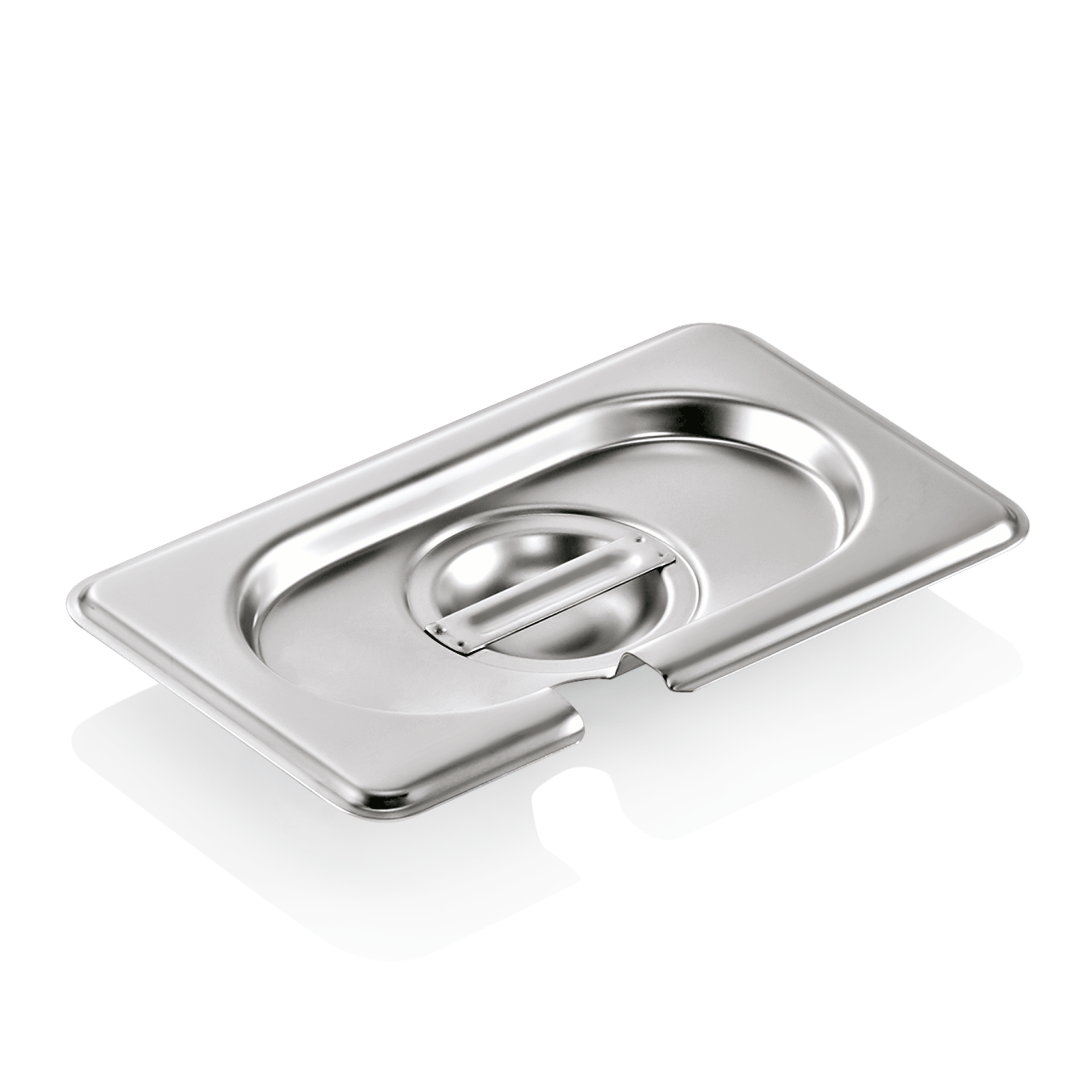 WAS GN Deckel GN SELECT 1/9, mit Löffelaussparung, Chromnickelstahl 18/8