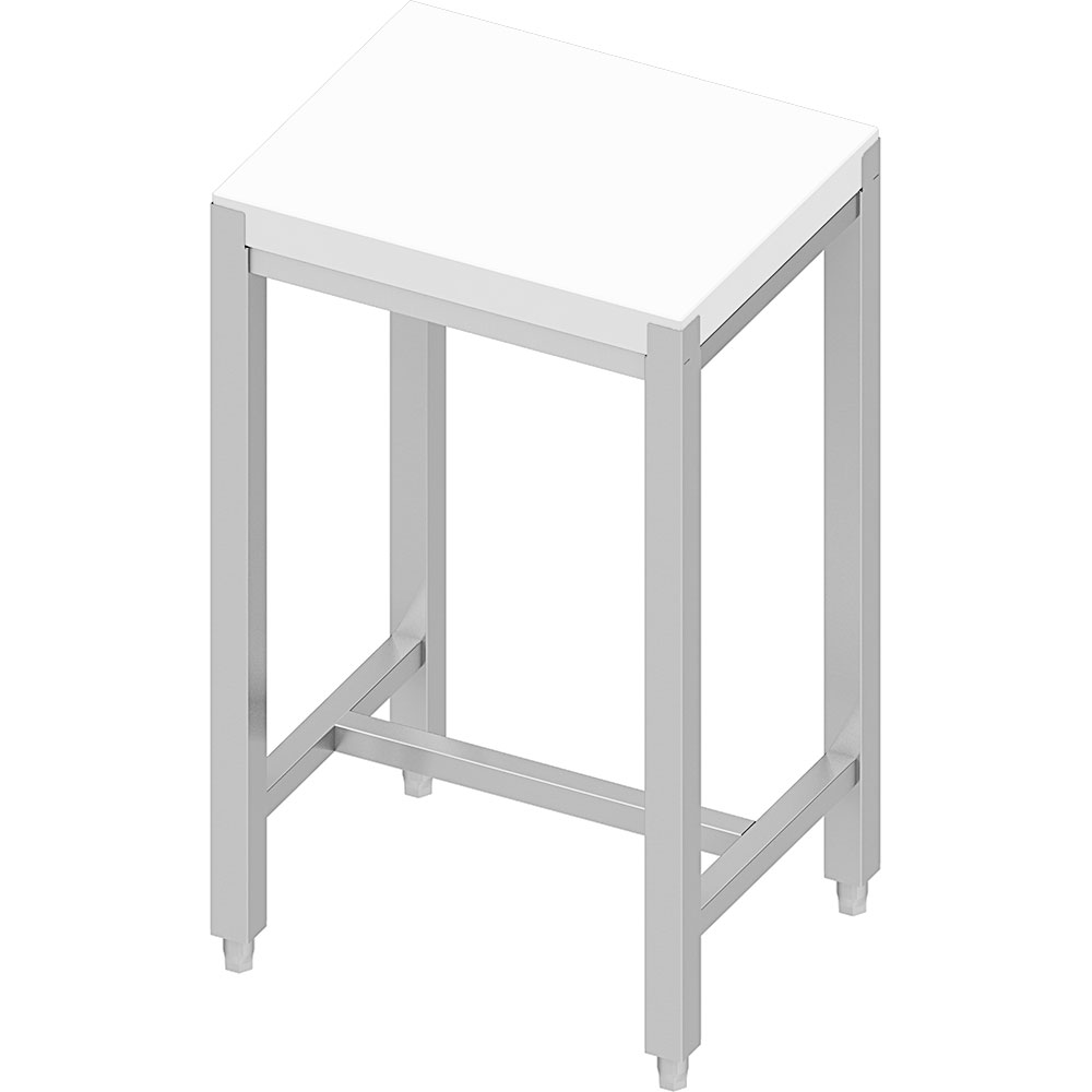 Stalgast Hackblock aus aus Polyethylen mit Untergestell, Abmessung 50 x 40 x 85 