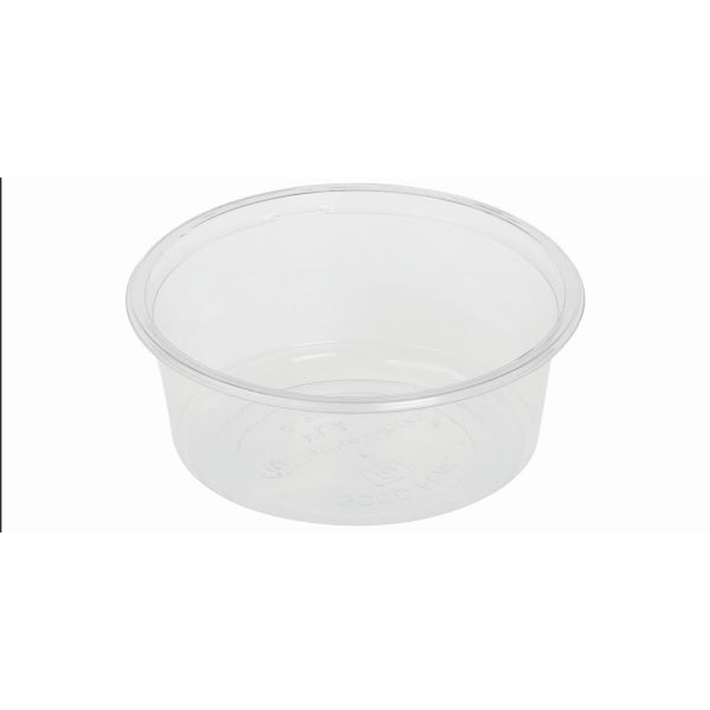 Pacovis Food Container PLA 350ml, transp., Ø 121mm, H. 51