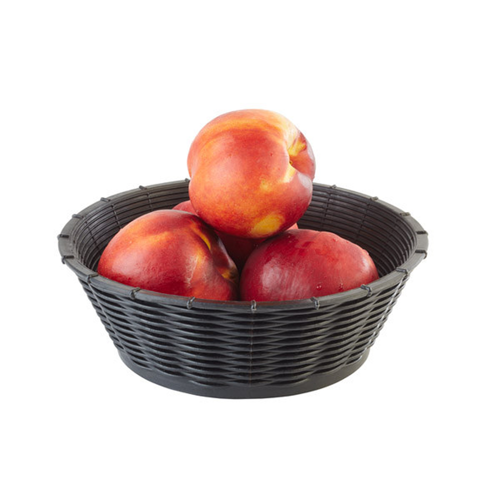 APS Brot- und Obstkorb Ø 20 cm, H: 6,5 cm , Polypropylen, schwarz