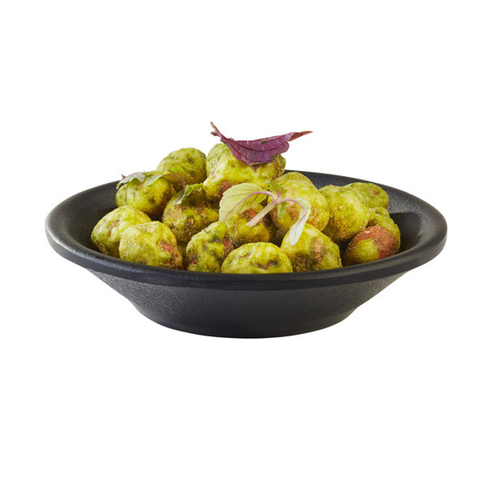 APS Dipschälchen -ZEN- Ø 8 cm, H: 1,5 cm , Melamin, schwarz, Steinoptik