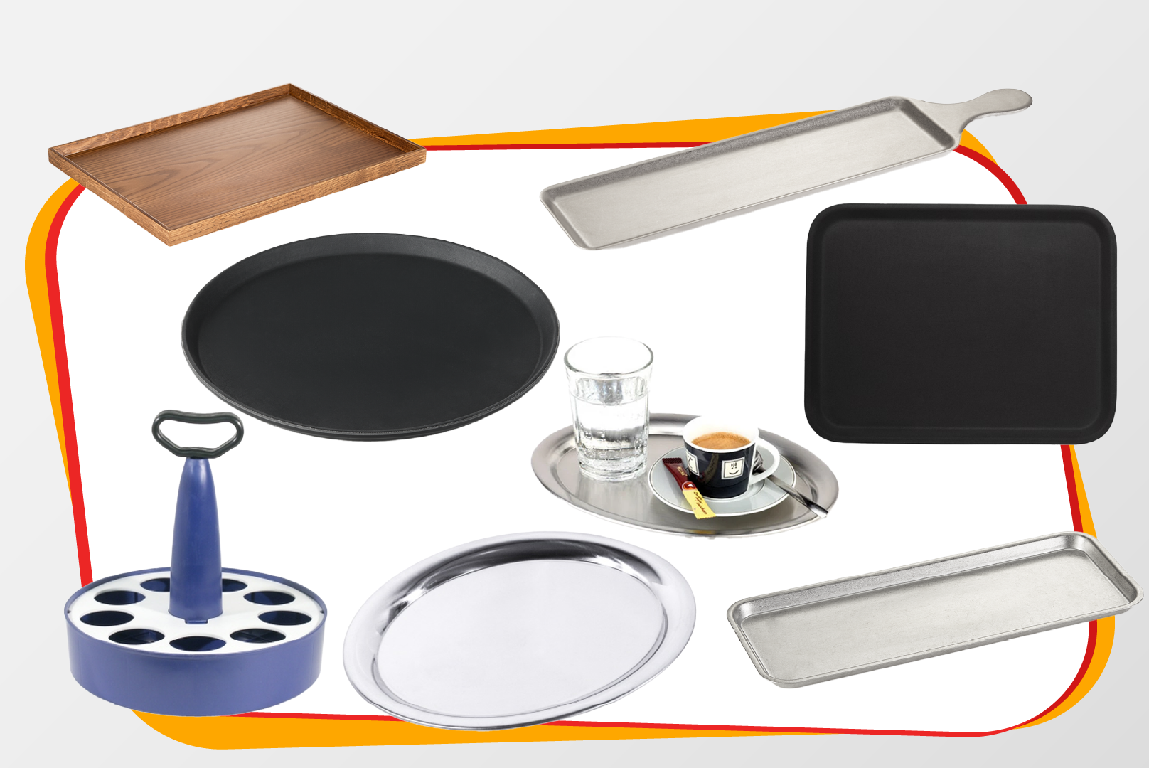 backform, pizza pan, baking tray, griddle pan, coffee stand