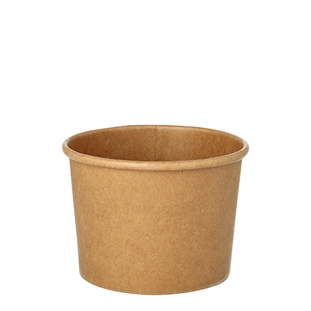 Papstar Suppenbecher, Pappe rund 350 ml Ø 9,8 cm · 7 cm braun