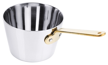 Contacto Mini Stieltopf 8,5 cm mit Stiel aus Messing