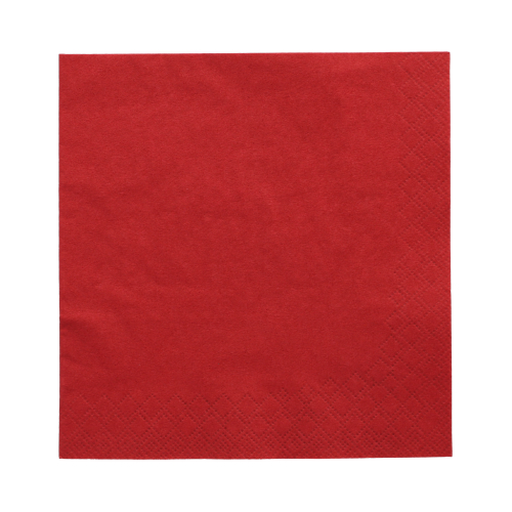Papstar Servietten, 3-lagig 1/4-Falz 33 cm x 33 cm bordeaux
