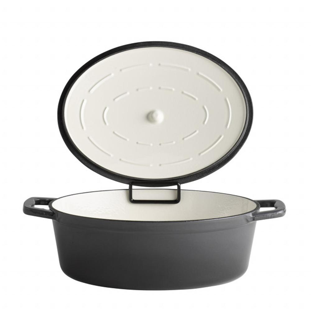 APS Bräter mit Deckel -5 STARS- 33 x 25 cm, H: 11 cm (oval)