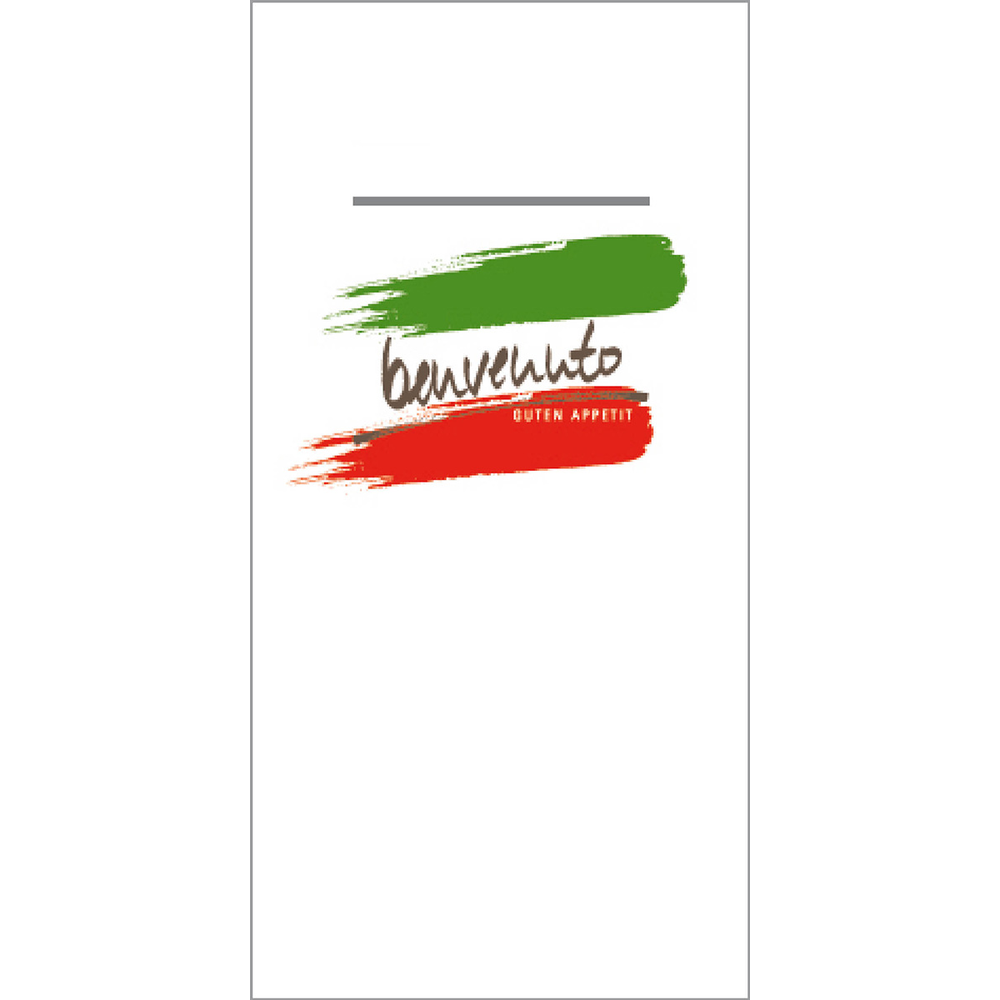 Mank Pocket-Napkins benvenuto 40 x 40 cm 1/8 Falz