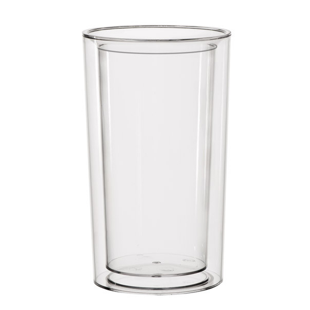 APS Flaschenkühler -PURE- Ø 13,5 / 10,5 cm, H: 23 cm , SAN, glasklar, doppelwand