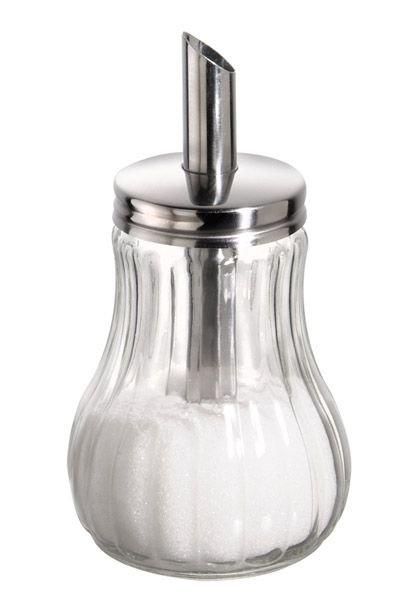 APS Zuckerdosierer Ø 8 cm, H: 15 cm, 250 ml , Behälter aus Glas