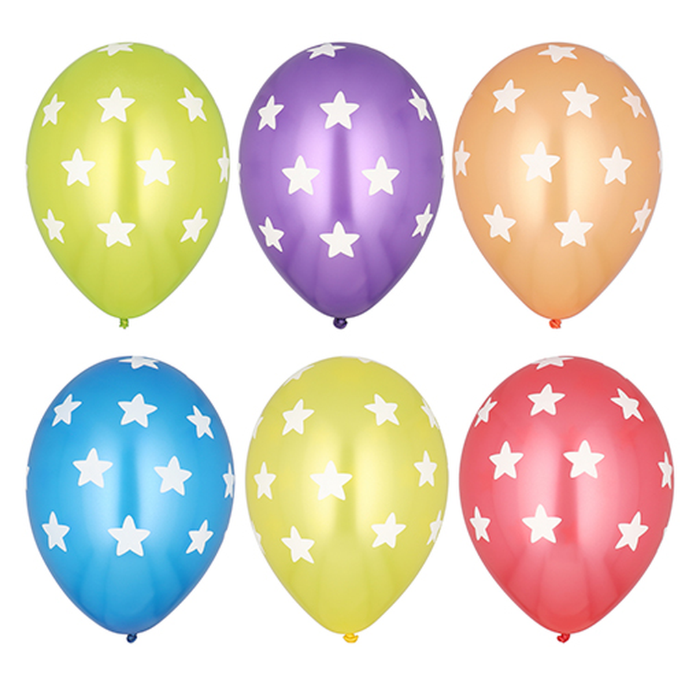 Papstar Luftballons Ø 29 cm farbig sortiert "Stars"