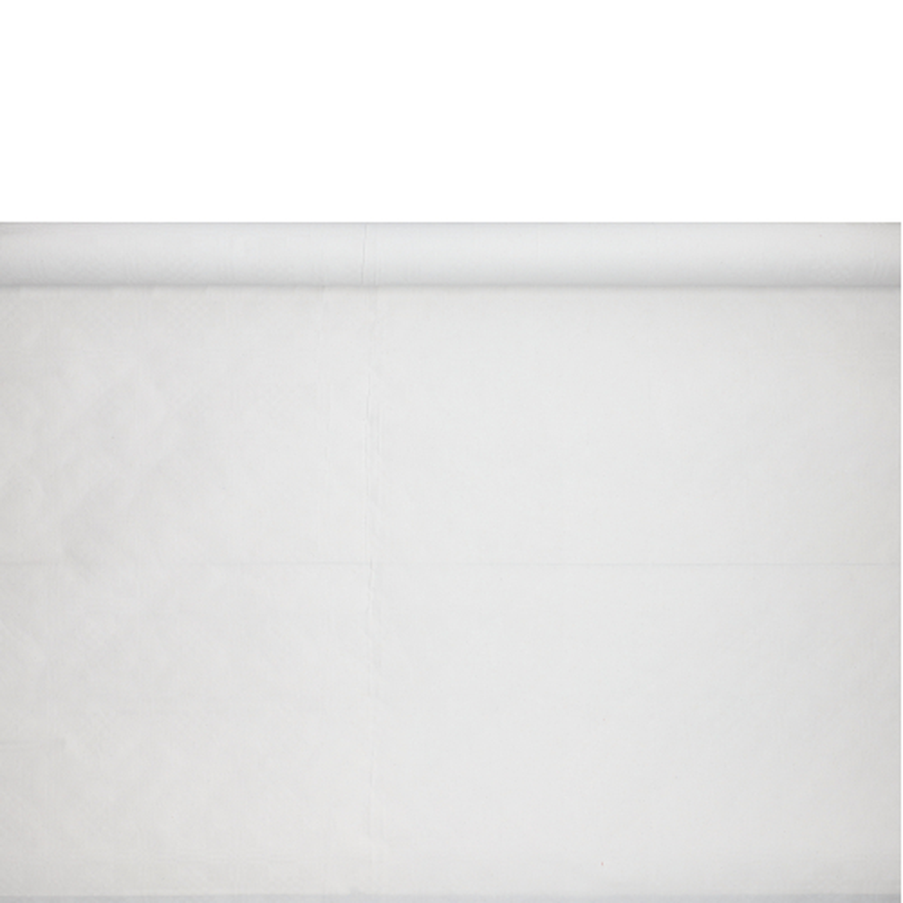 Papstar Papiertischtuch mit Damastprägung 10 m x 1 m weiss