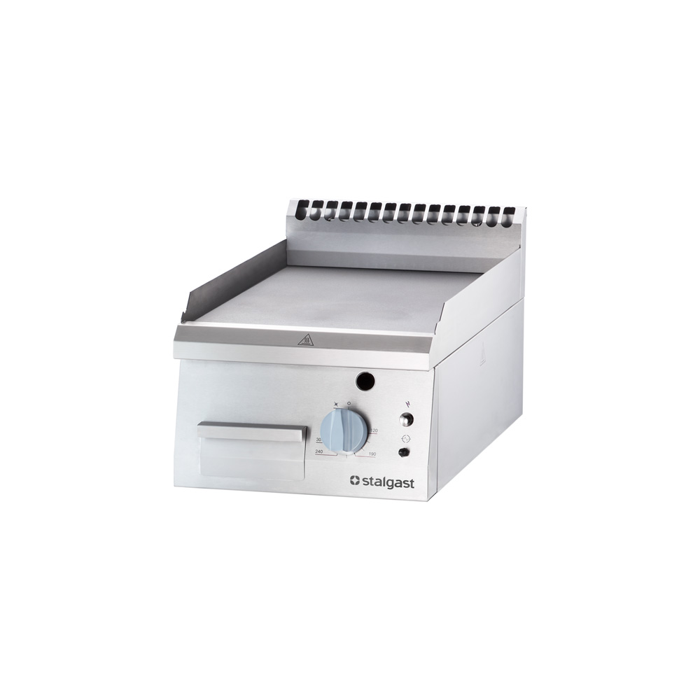 Stalgast Gas-Griddleplatte als Tischgerät, Serie 700 ND - glatt 400x700x250 mm