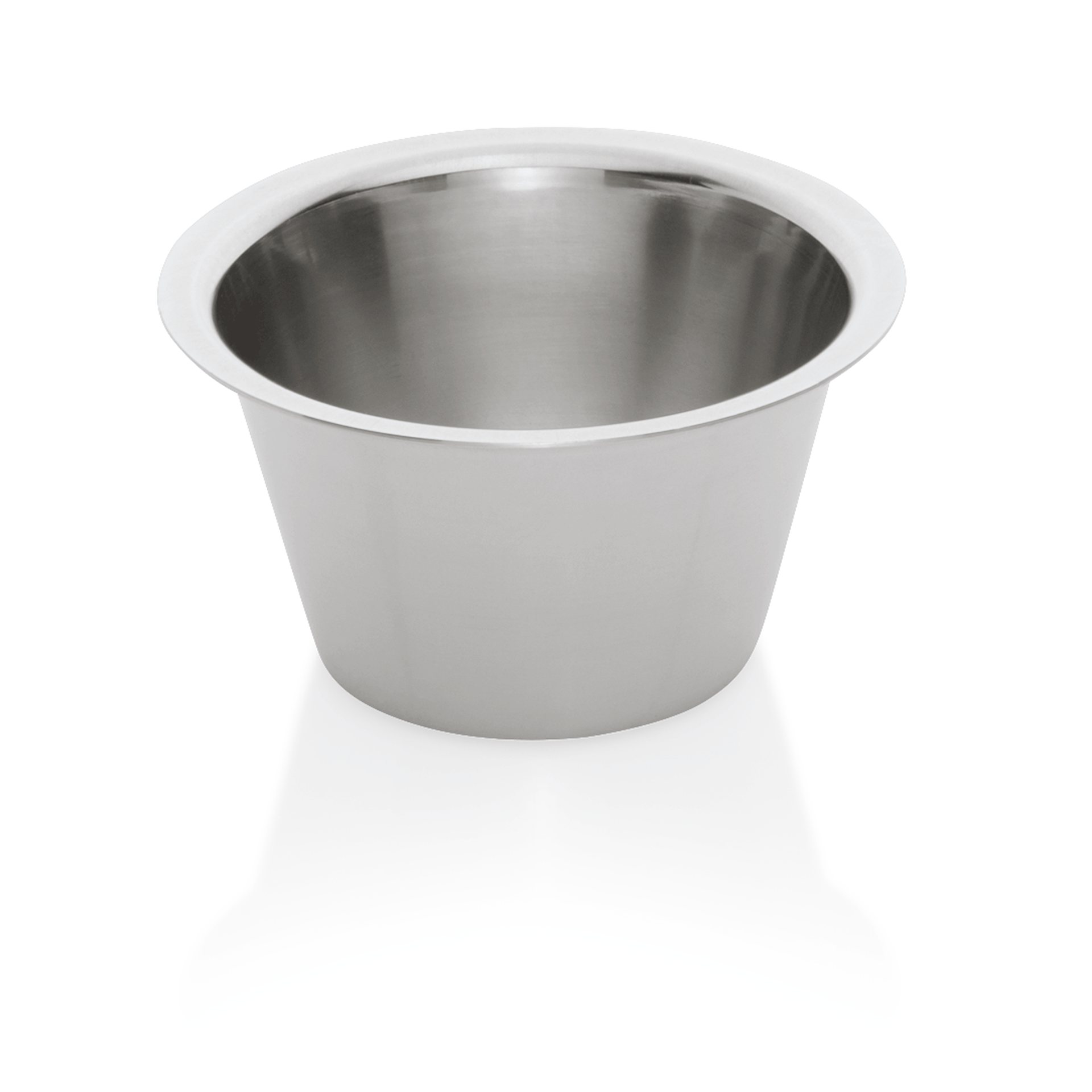 WAS Dariolform Set, 0,1 ltr., Ø 6,5 cm, Set á 12 Stück, Chromnickelstahl