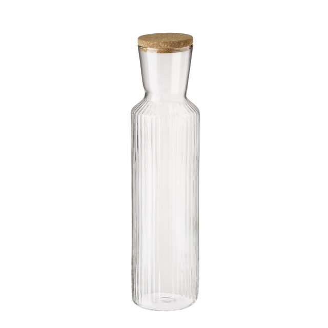 APS Glaskaraffe -LINES-            Ø 9 cm, H: 35 cm, 1,5 Liter