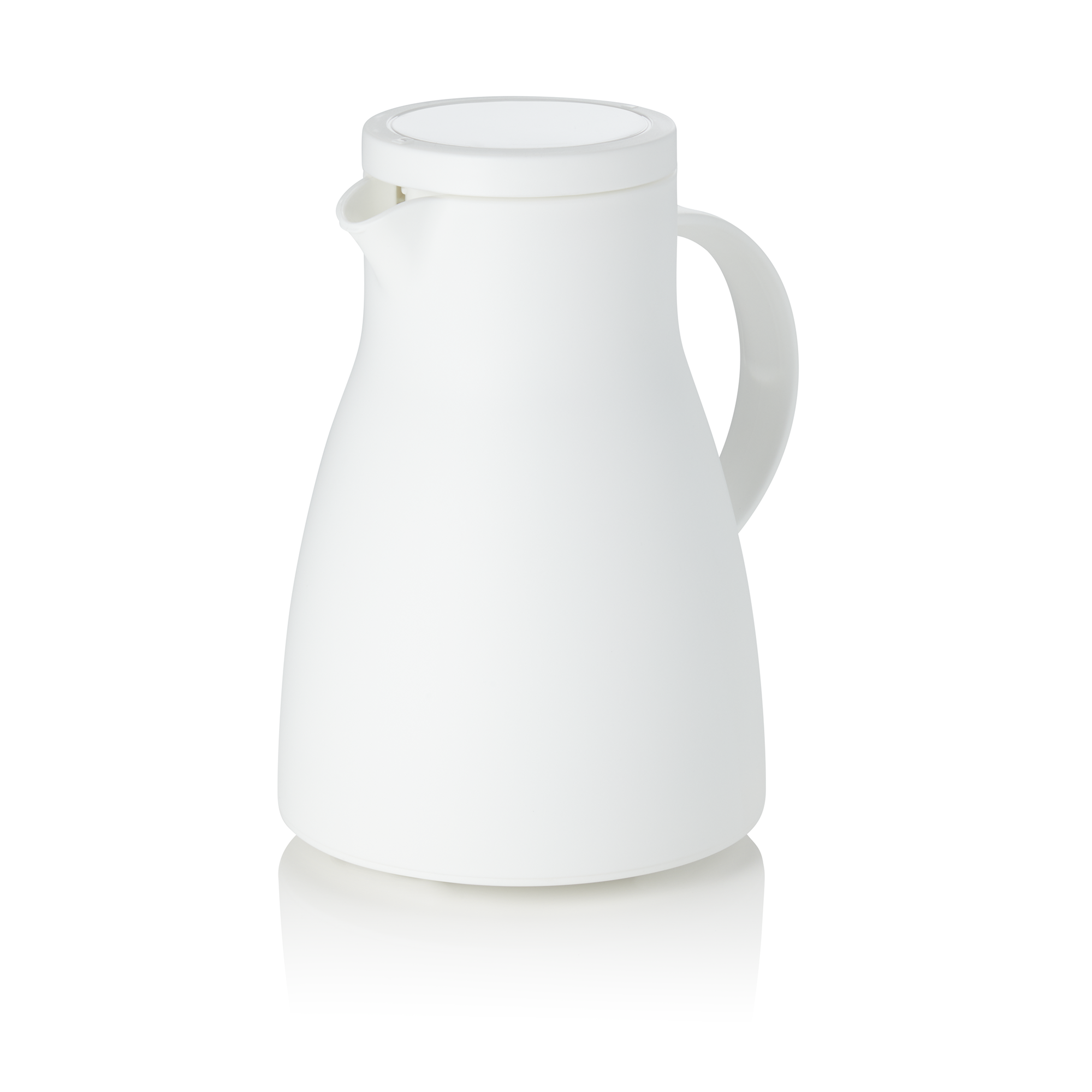 WAS Isolierkanne, 1 ltr., Ø 14,5 cm, Höhe 22 cm, weiß, Polypropylen