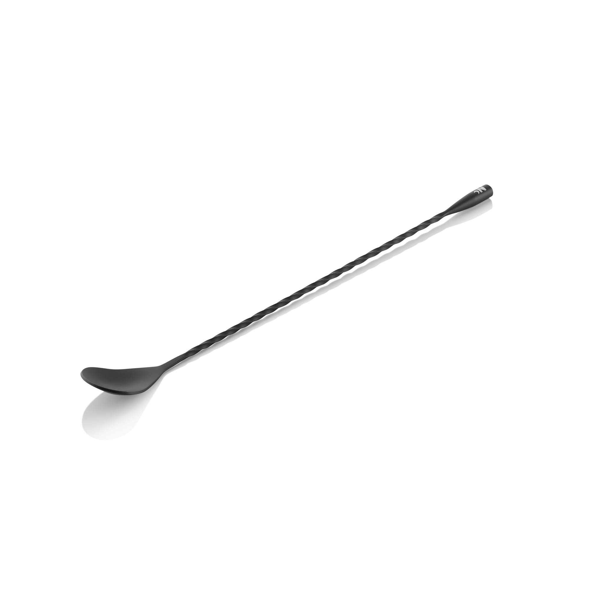 WAS Barlöffel Twisted Classic NOCTURN, 30 cm, schwarz matt, Chromnickelstahl 18/