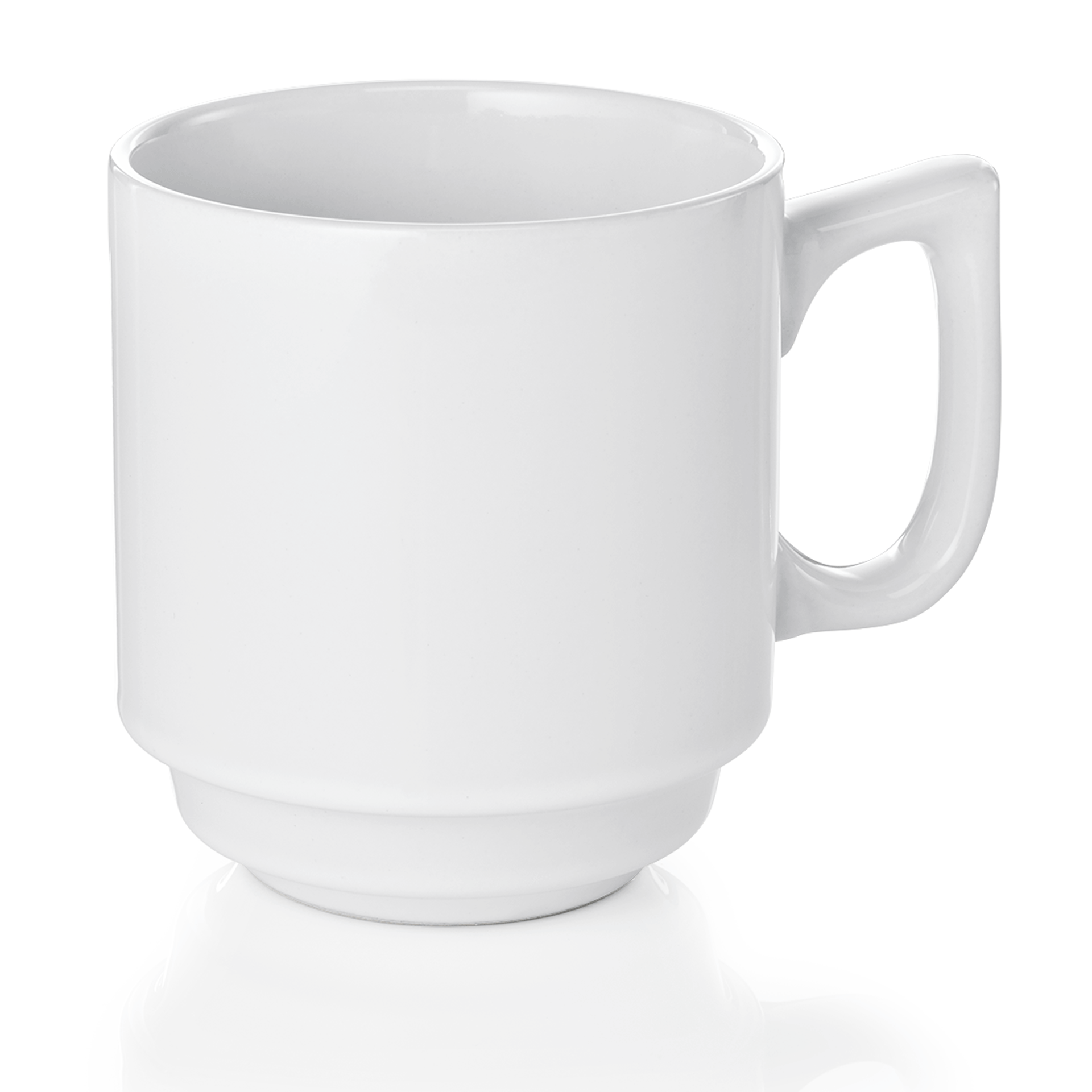 WAS Becher Set, Ø 8 cm, 250 ml, Set á 6 Stück, Porzellan