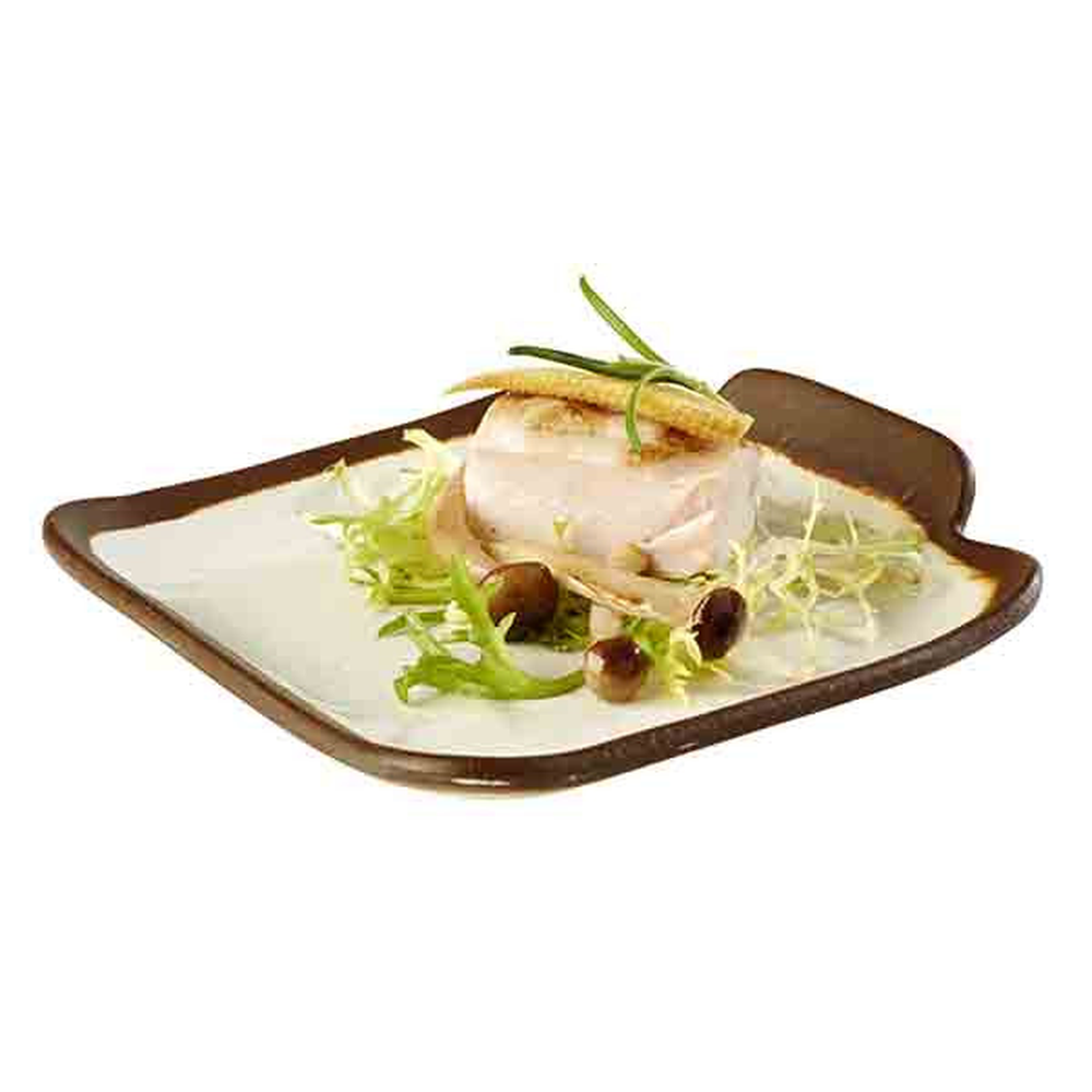 APS Teller -CROCKER- 14 x 13 cm, H: 2,5 cm , Melamin, creme