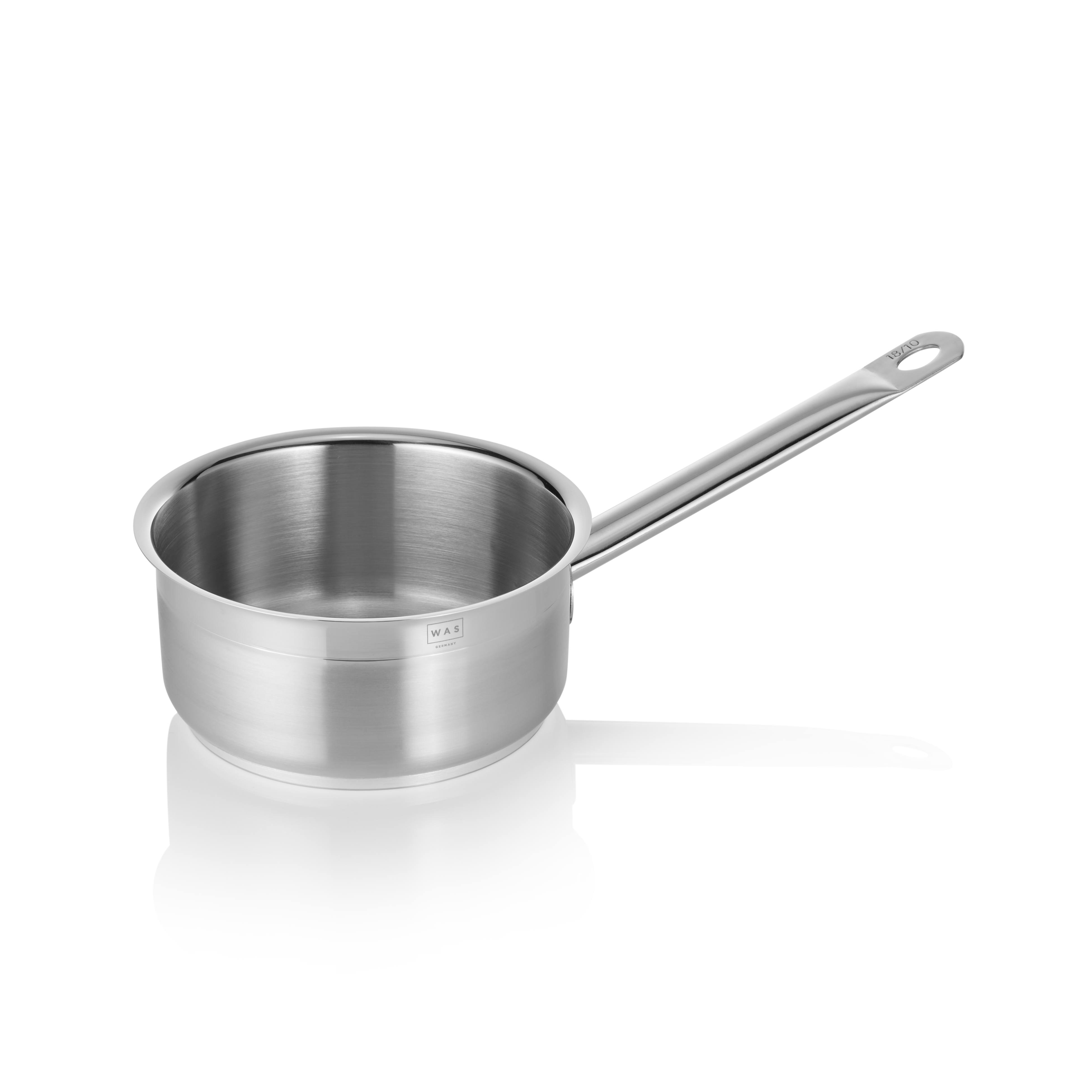 WAS Stielkasserolle COOKWARE 21, Ø 16 cm, 1,5 ltr., Chromnickelstahl 18/10