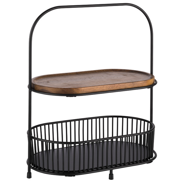 APS 2-stufige Etagère, 5er Set 31 x 17 cm, H: 37,5 cm