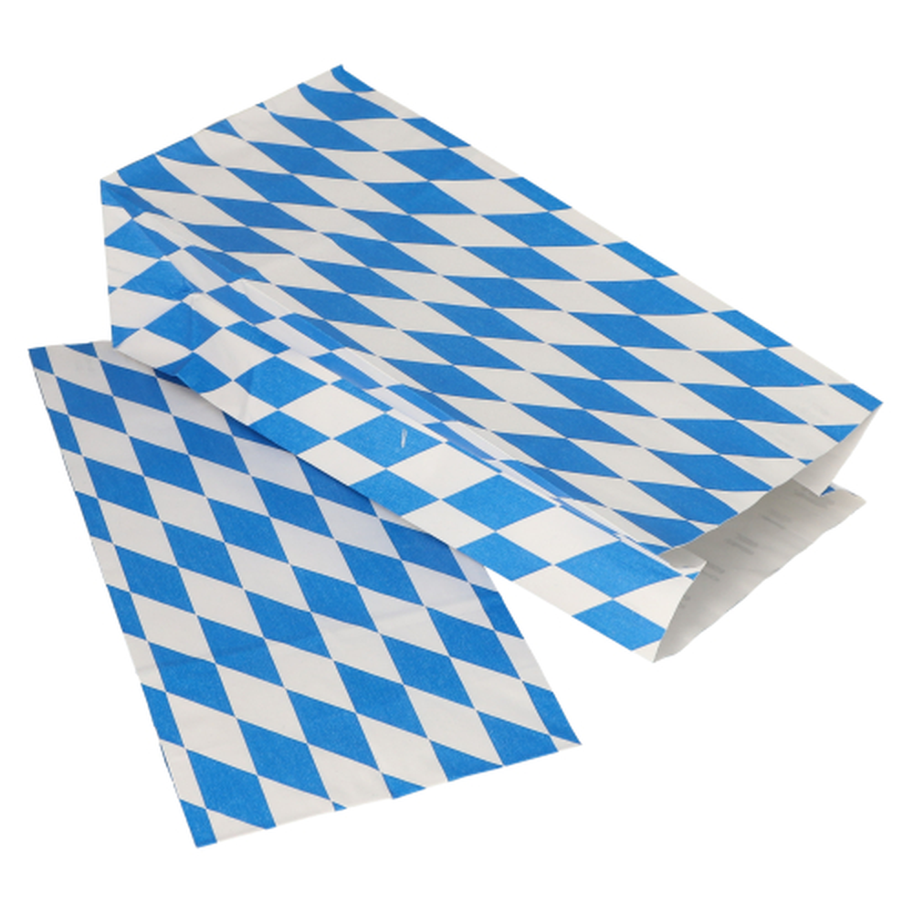 PAPSTAR Hähnchenbeutel, Papier mit Alu-Einlage 28 cm x 13 cm x 8 cm Bayrisc