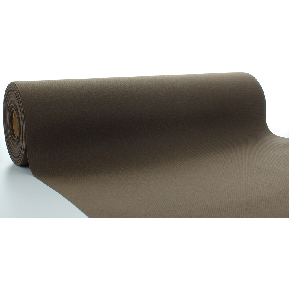 Mank Tischläufer Basic braun 40 cm x 24 m