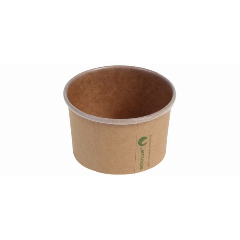 Pacovis Eisbecher Kraft/PLA 120ml, naturesse