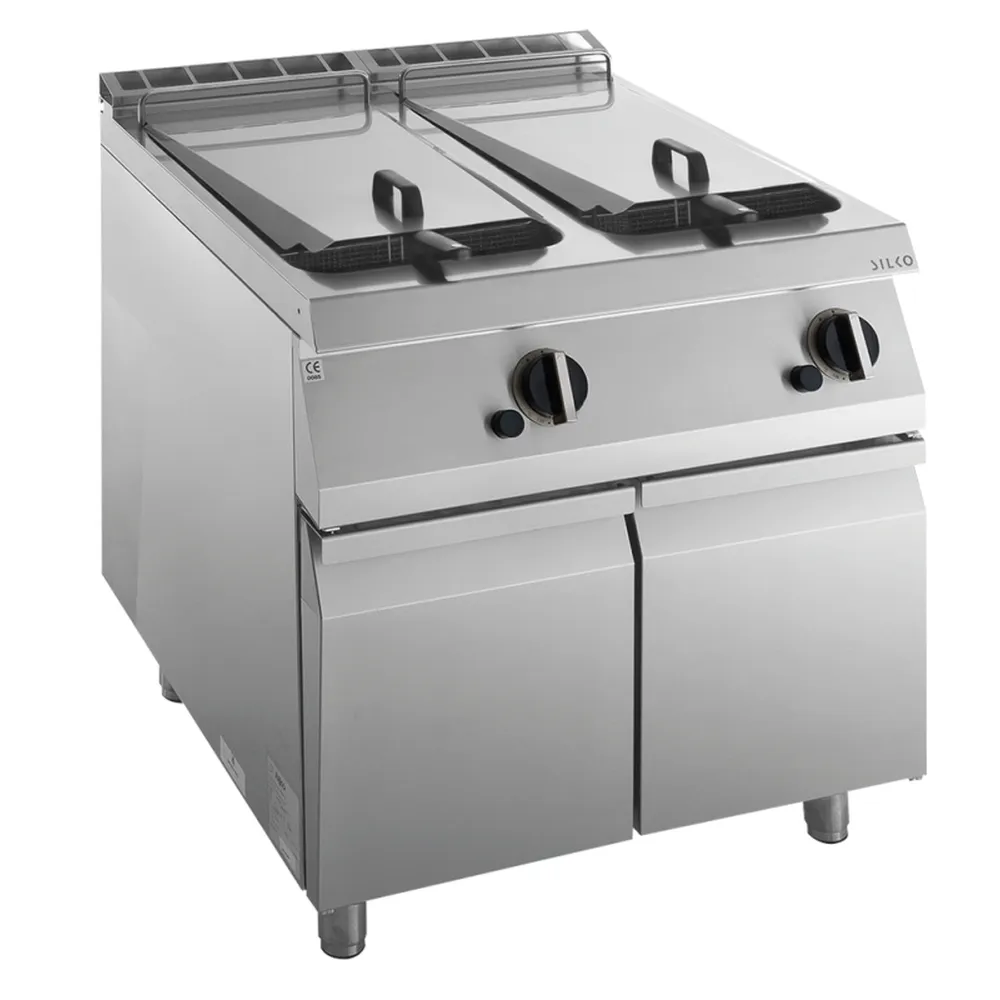 KBS Gas-Fritteuse 2 Becken je 15 L Standgerät 28kW