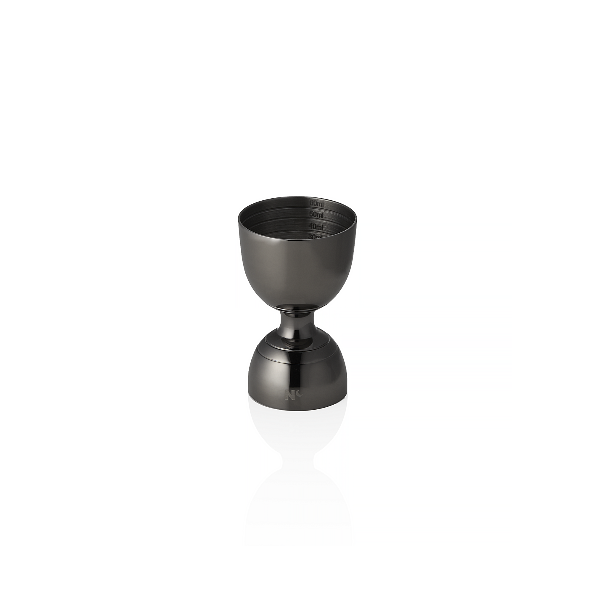 WAS Jigger Rim Bell NOCTURN, Ø 5 cm, Höhe 8 cm, gun metal, Chromnickelstahl 18/8
