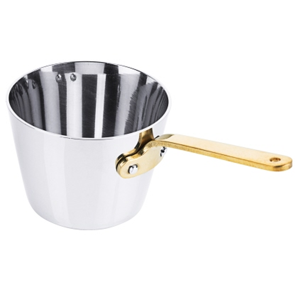Contacto Mini Stieltopf 7 cm mit Stiel aus Messing