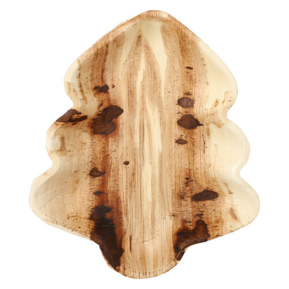Papstar Teller, Palmblatt "pure" 2,5 cm x 24,3 cm x 21,2 cm Weihnachtsbaum