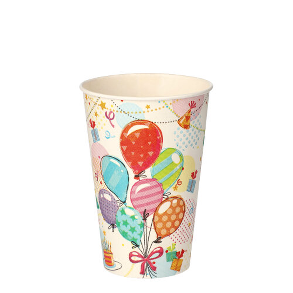 Papstar Trinkbecher, Pappe 0,2 l Ø 7 cm · 9,7 cm "Fete"