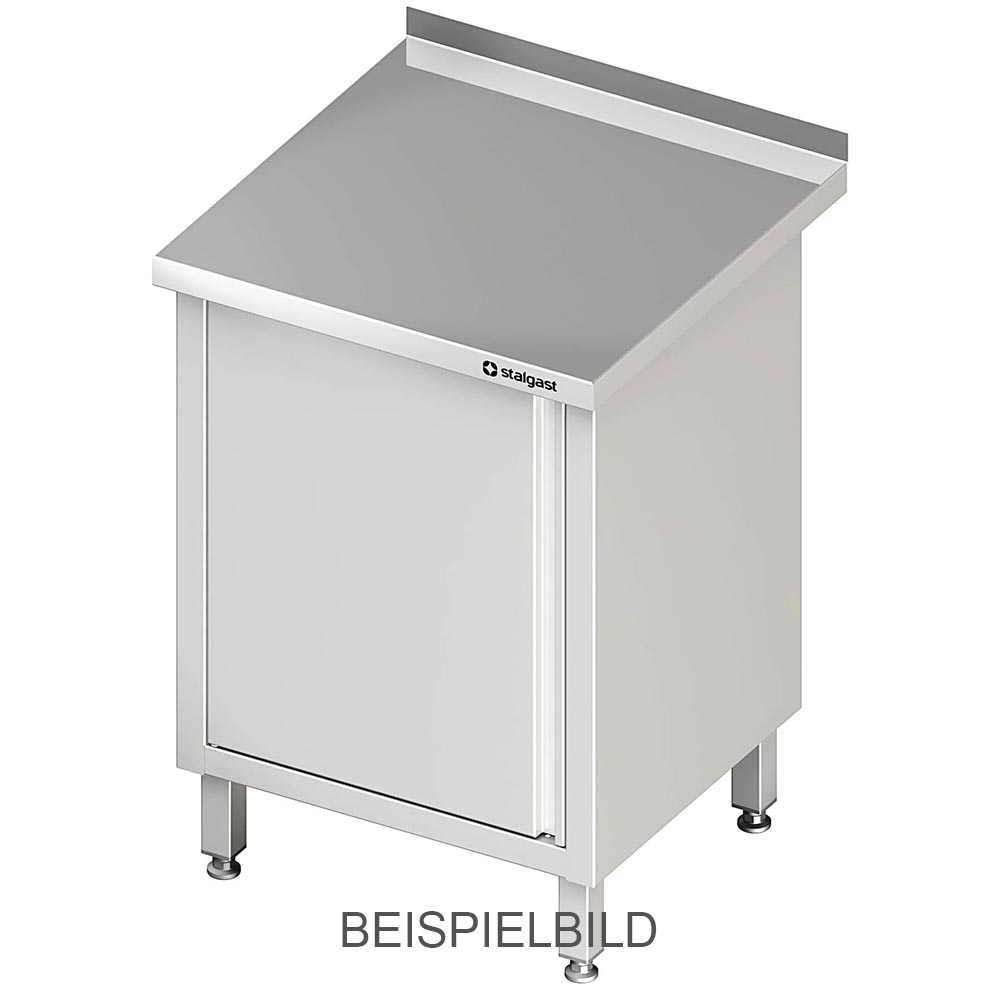 Stalgast Arbeitsschrank mit Flügeltür, 450x600x850 mm, ohne Aufkantung, verschwe