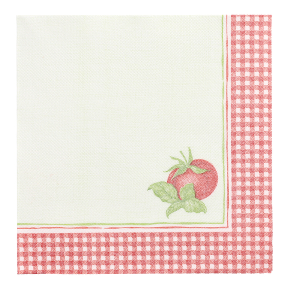 Papstar Servietten "ROYAL Collection" 1/4-Falz 40 cm x 40 cm "Tomato"