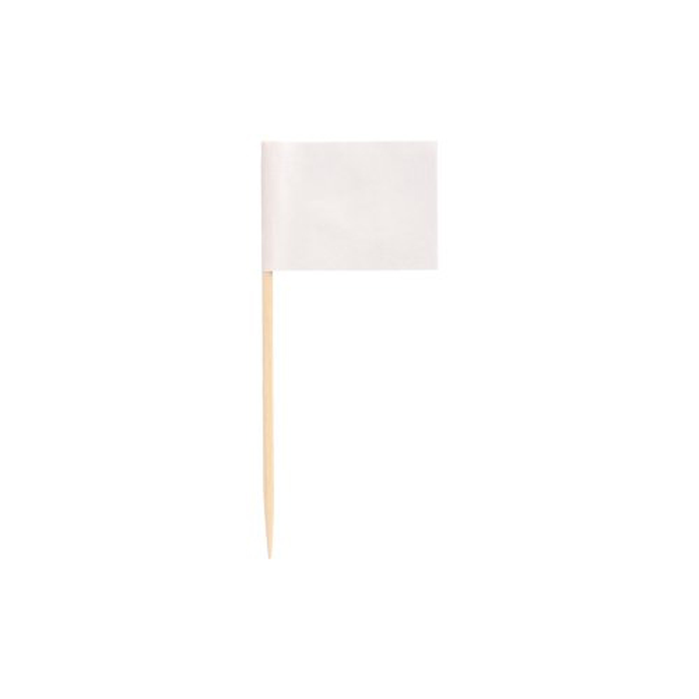 Papstar Deko-Picker 8 cm weiss