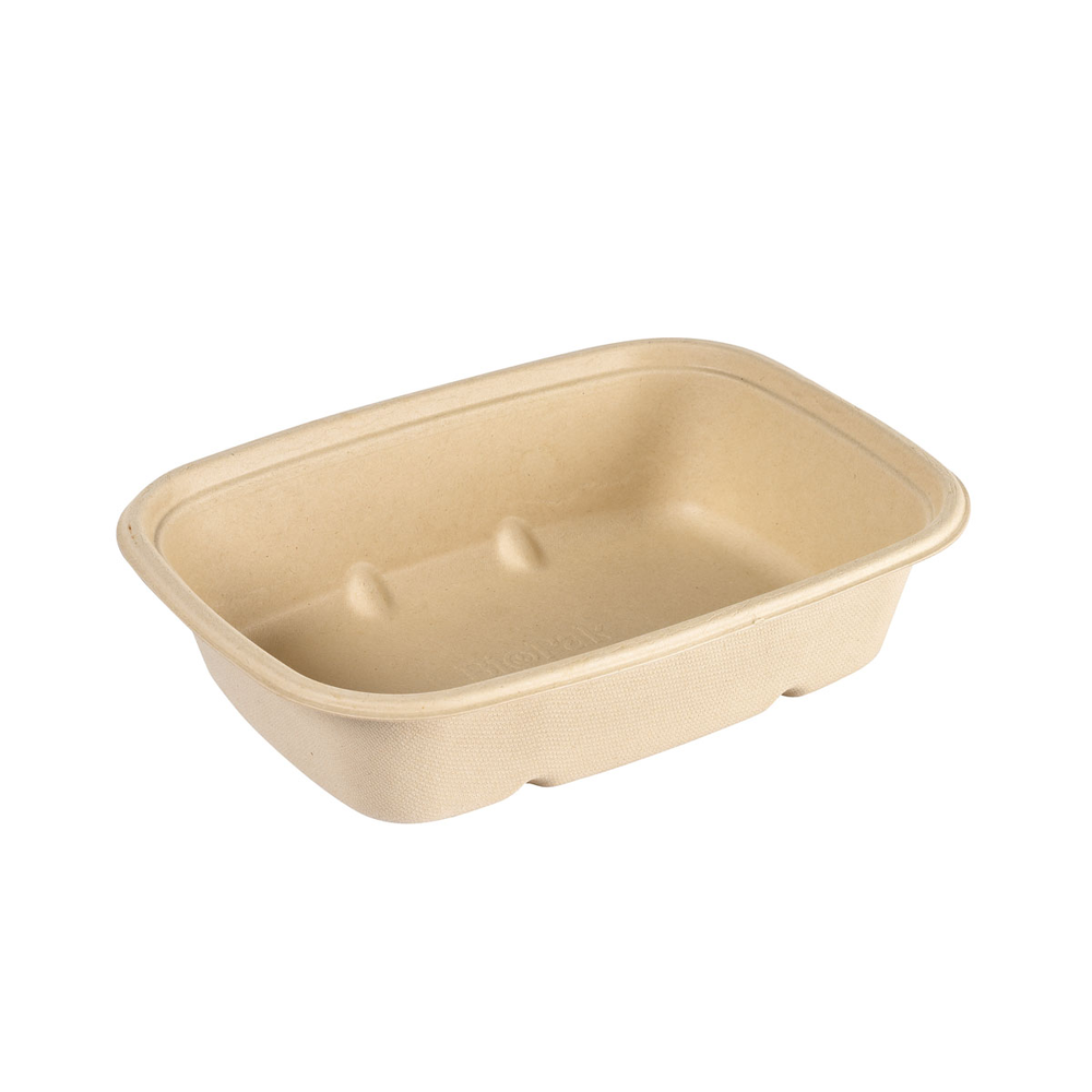 Duni Baggasse Bowl CUBE RECTANGULAR 900ml 214 x 159 x 54 mm