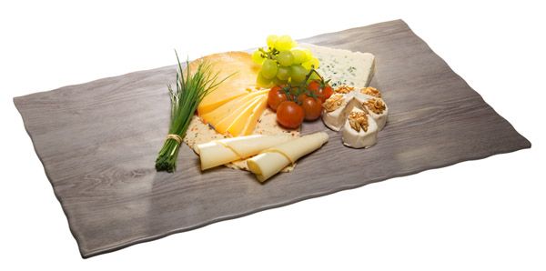 APS GN 1/1 Tablett -WOOD- 53 x 32,5 cm, H: 1,5 cm , Melamin, Holzoptik