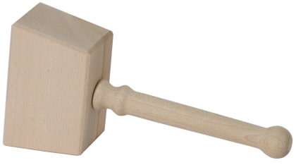 Contacto Holzhammer ohne Schlaufe 16 x 10 cm unlackiert