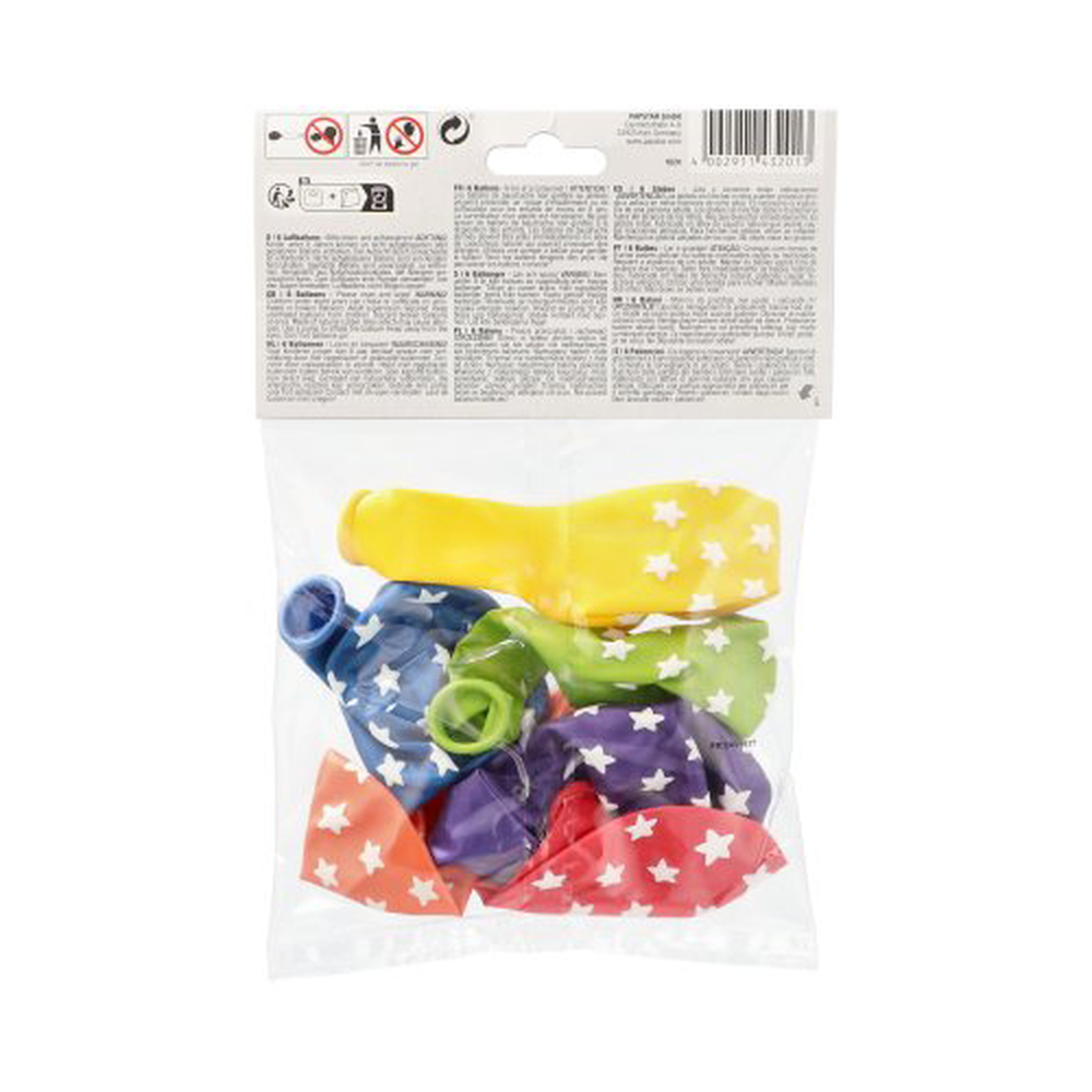 Papstar Luftballons Ø 29 cm farbig sortiert "Stars"