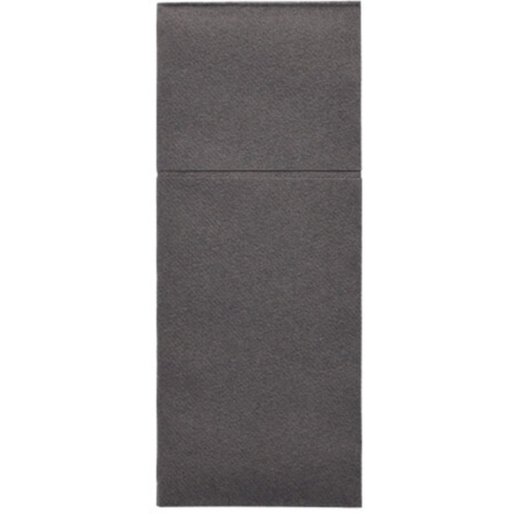 PAPSTAR Bestecktaschen, Airlaid 40 cm x 48 cm anthrazit Premium mit Bestec