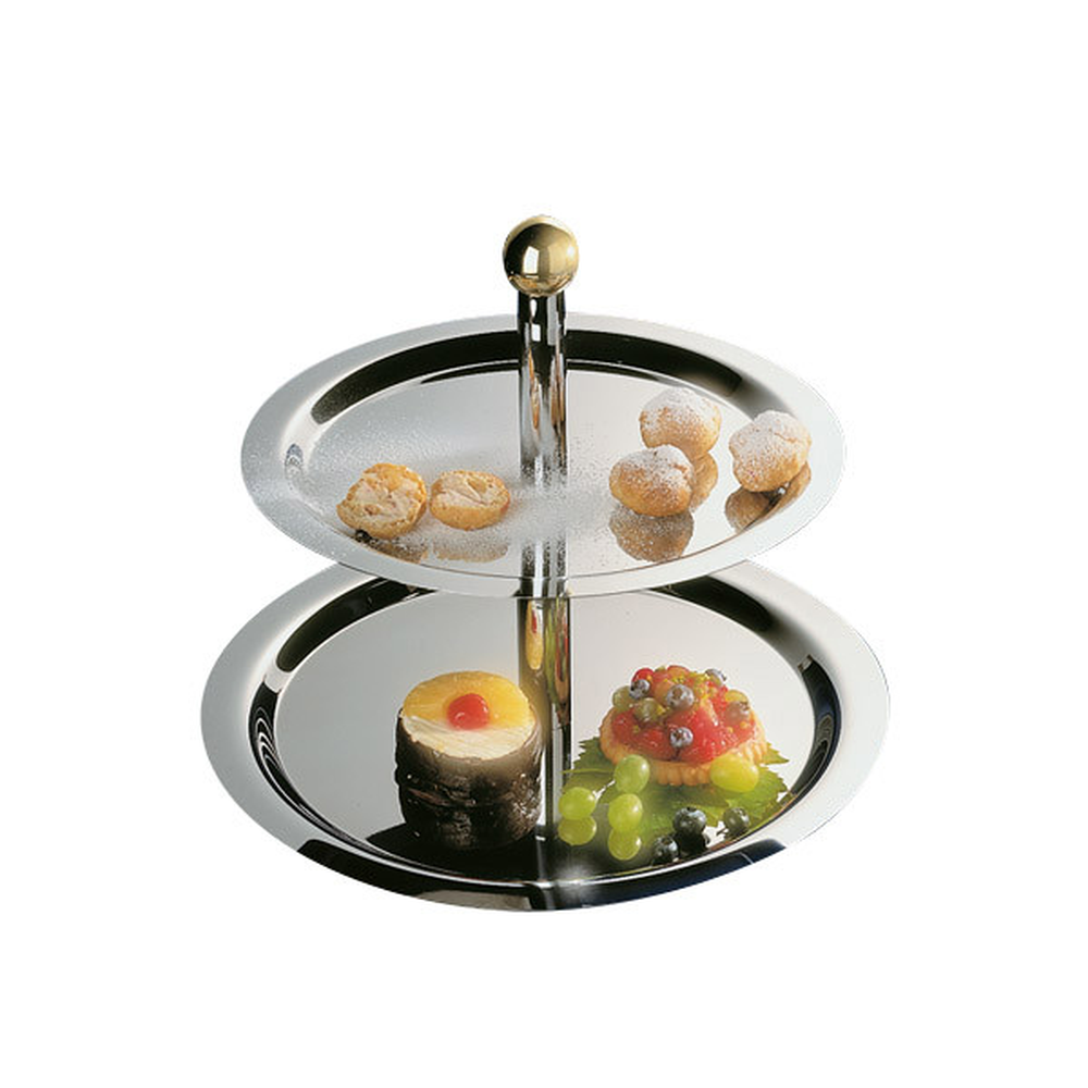 APS Etagere -Finesse-, 2-stufig, ca. Ø 38/32 cm, Höhe 30 cm, , Edelstahl