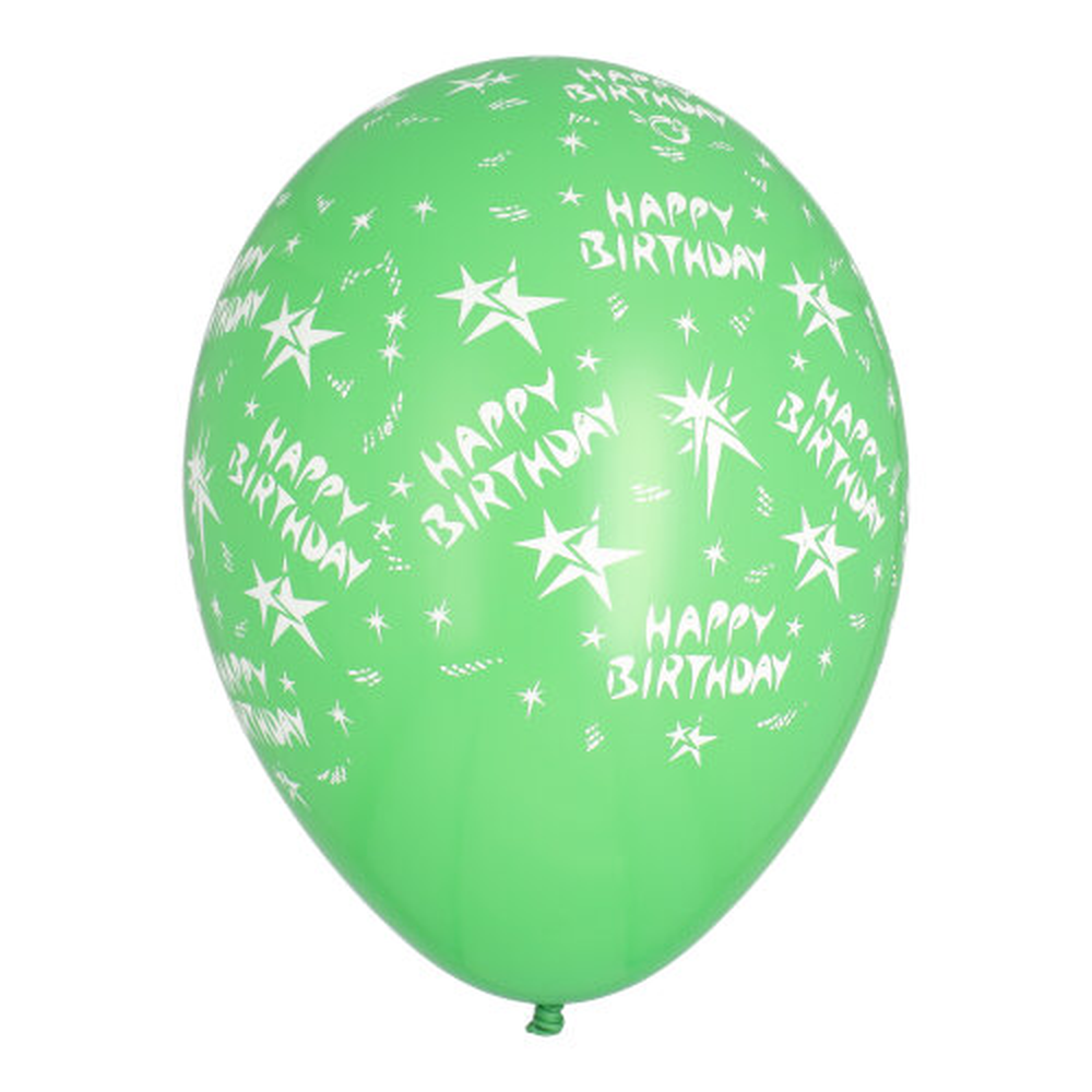 Papstar Luftballons Ø 29 cm farbig sortiert "Happy Birthday"