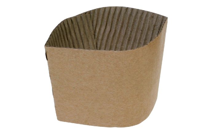 Pacovis Bechermanschette suplesse für 300 ml und 400 ml Becher Karton, braun